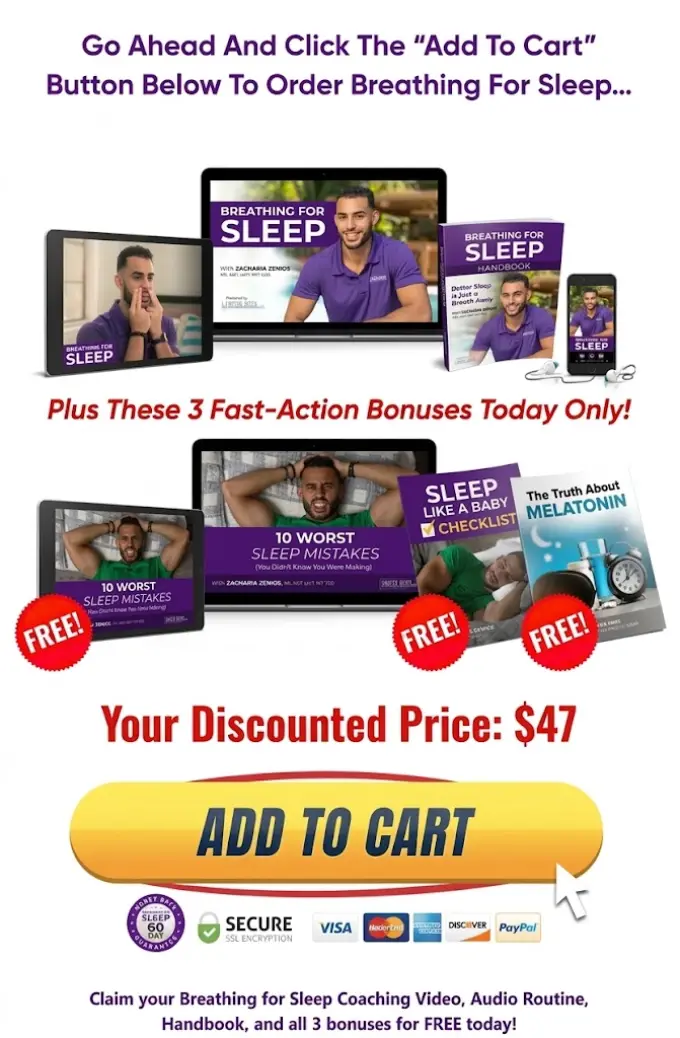 Sleep program offer with included materials